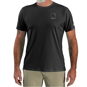 NWT Carhartt Force Sun Defender Lightweight Logo SS Fights Odor UPF 50 Size XL